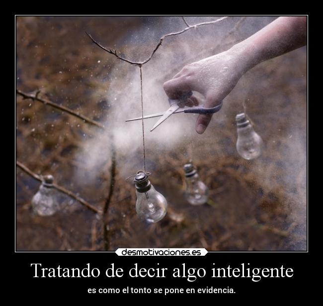Tratando de decir algo inteligente - 