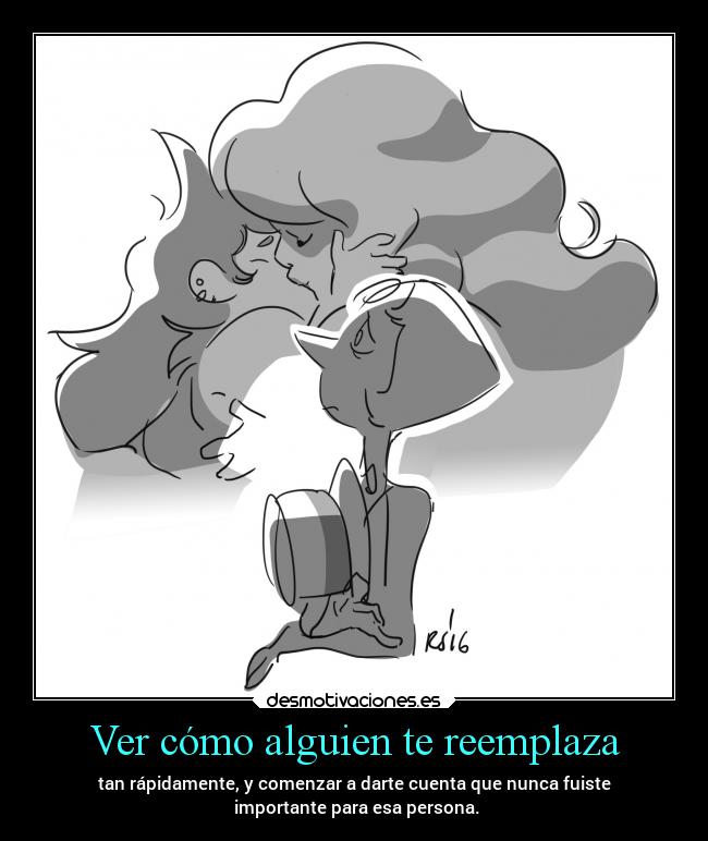 carteles dolor desamor sentimientos tristeza llanto steven universe perla greg rose cuarzo laurasimpson14 desmotivaciones