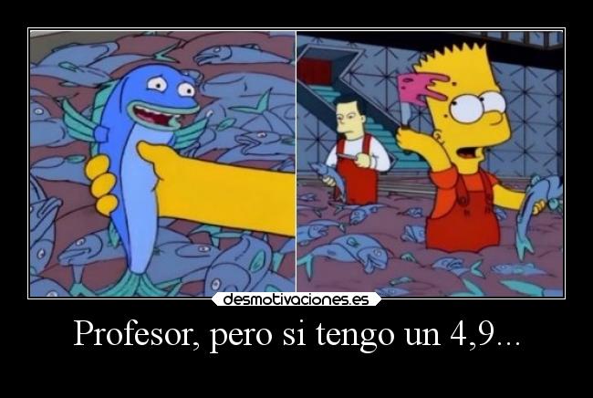 Profesor, pero si tengo un 4,9... - 