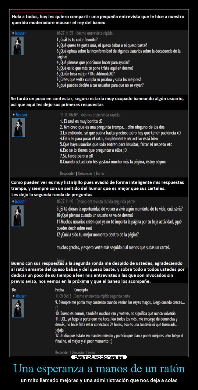 Una esperanza a manos de un ratón - 