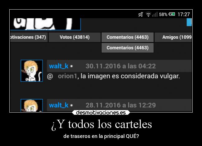 ¿Y todos los carteles -