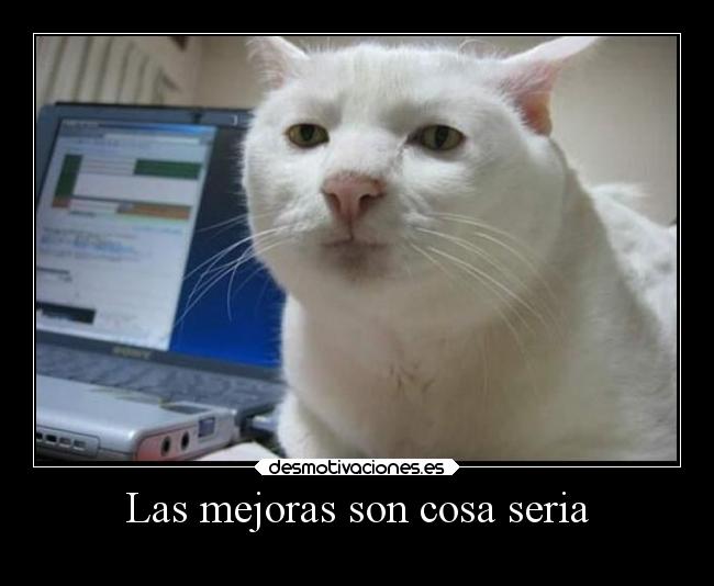 Las mejoras son cosa seria - 