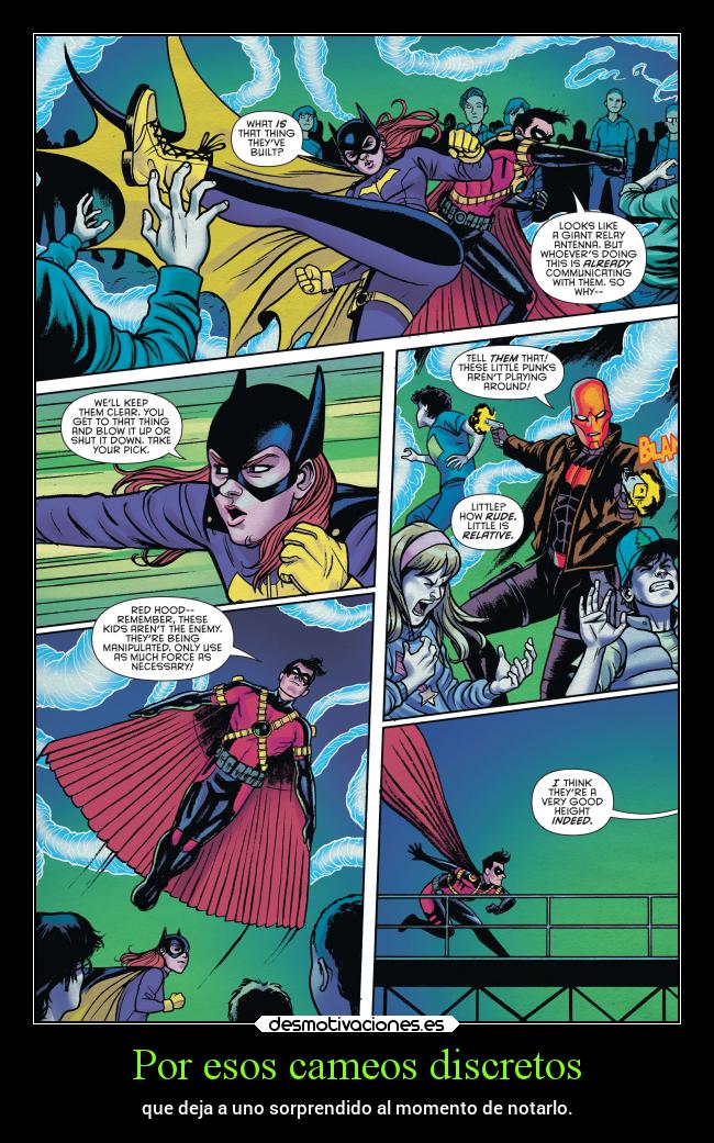 Por esos cameos discretos - que deja a uno sorprendido al momento de notarlo.