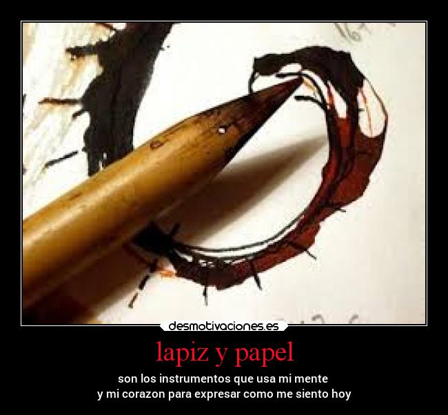 lapiz y papel - 