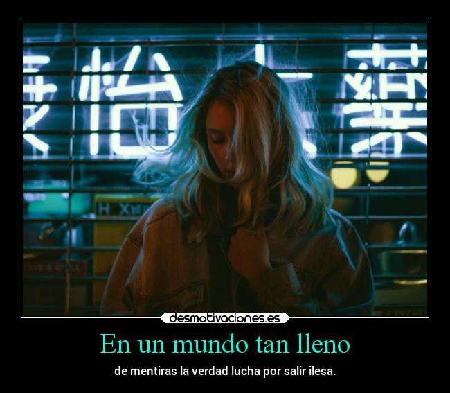 En un mundo tan lleno -