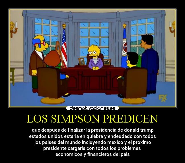 carteles politica simpsons lisa desmotivaciones