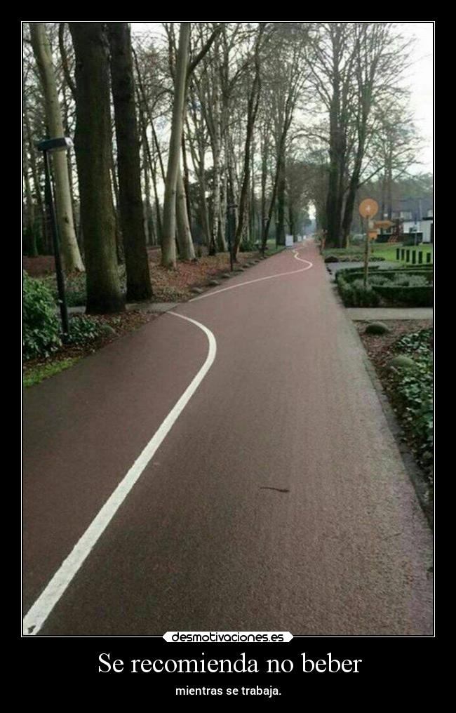 Se recomienda no beber -