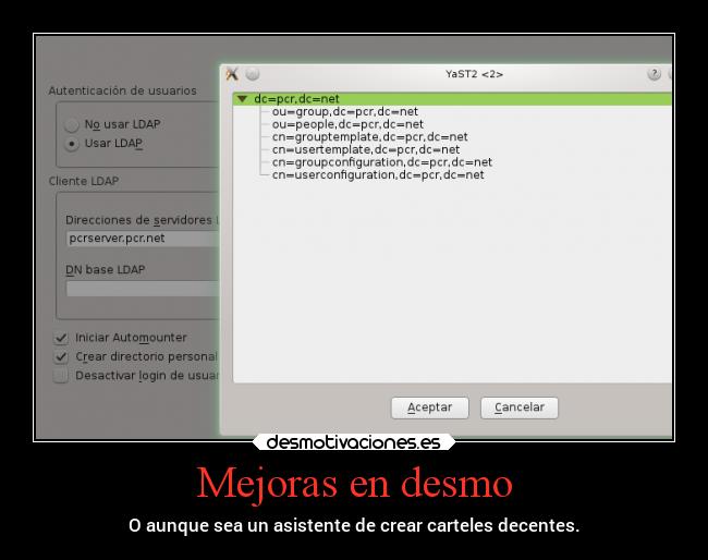 Mejoras en desmo - O aunque sea un asistente de crear carteles decentes.