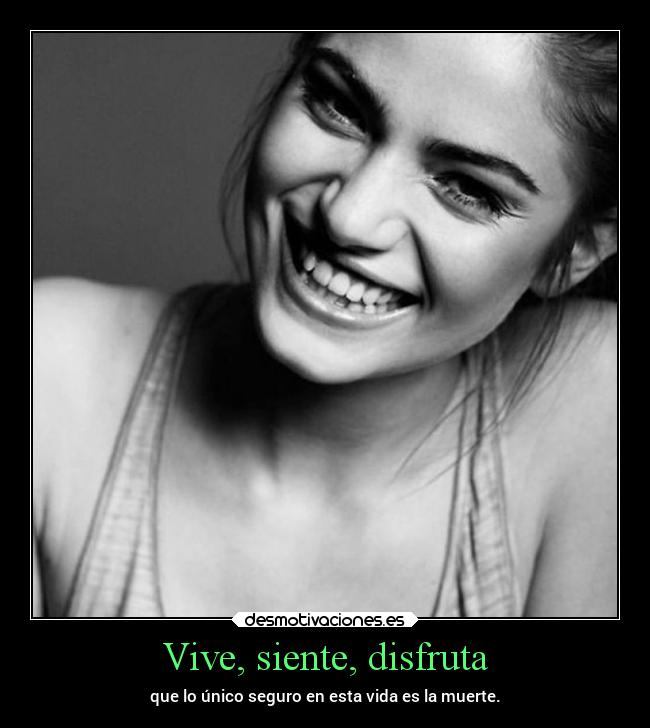 Vive, siente, disfruta - 