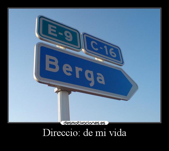 Direccio: de mi vida -