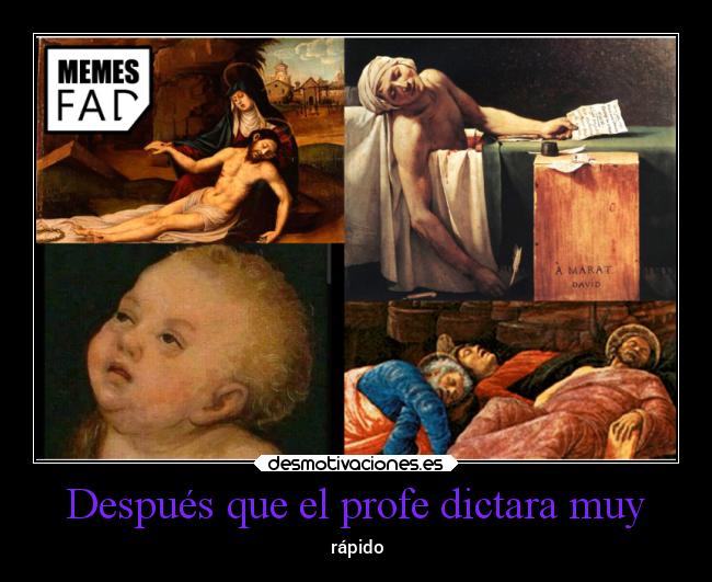Después que el profe dictara muy - 