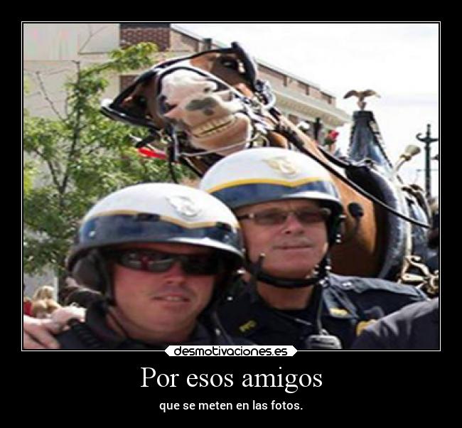 Por esos amigos - que se meten en las fotos.