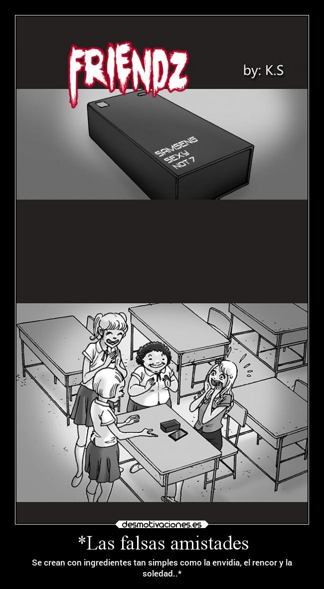 carteles amistad falsa silent horror desmotivaciones