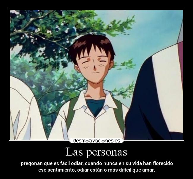 carteles amor odio anime evangelion ikarishinji soyunidiotatm projectd lanuevaeradimensional ryk rdm66 desmotivaciones