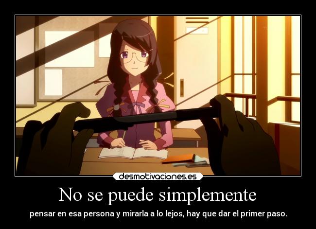 carteles anime bakemonogatari miradas doniisback doni desmotivaciones