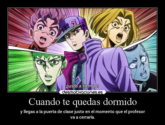 Cuando te quedas dormido -