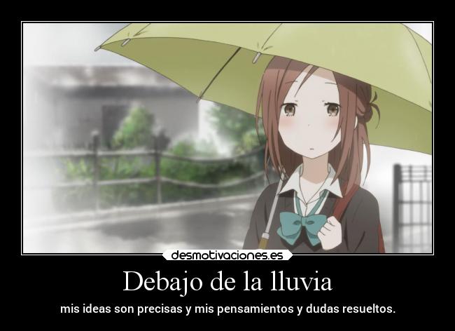 carteles anime ishuukanfriends lluvia consuelo doniisback doni desmotivaciones