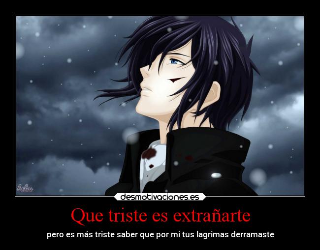 carteles anime tristeza desmotivaciones