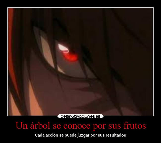 Un árbol se conoce por sus frutos - 