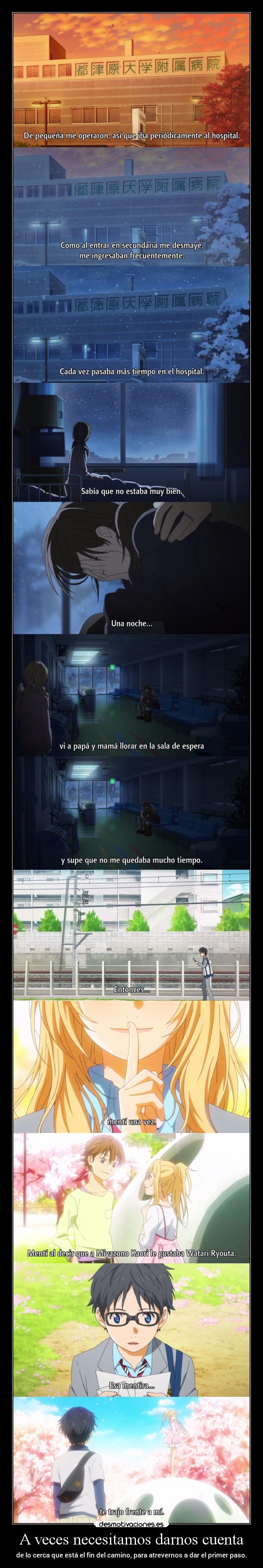 A veces necesitamos darnos cuenta - 