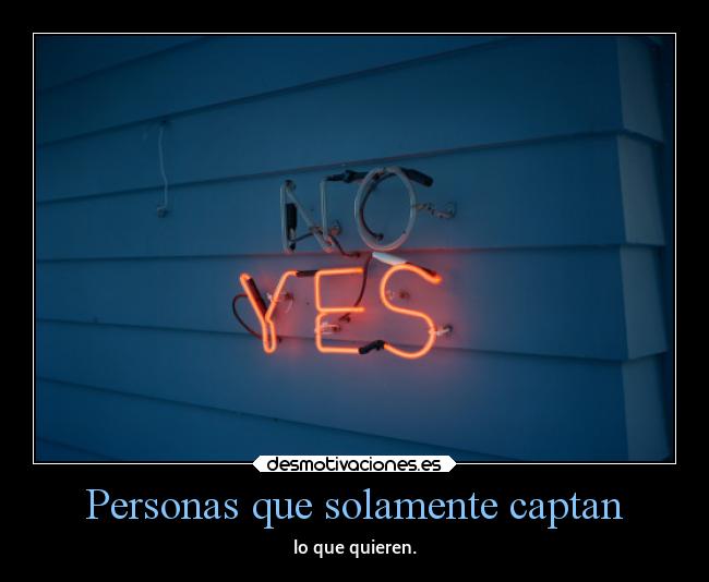 Personas que solamente captan - 