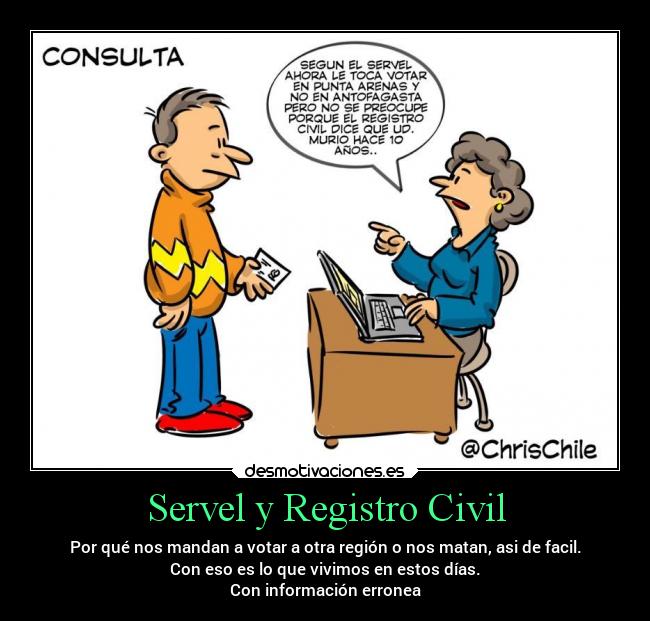 Servel y Registro Civil -