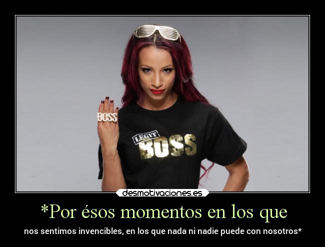 carteles confianza enunomismo sasha banks boss wrestling autoestima arriba siempre desmotivaciones