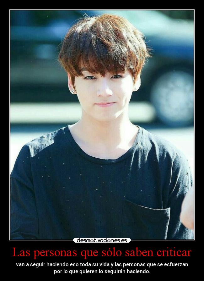 Las personas que sólo saben criticar -