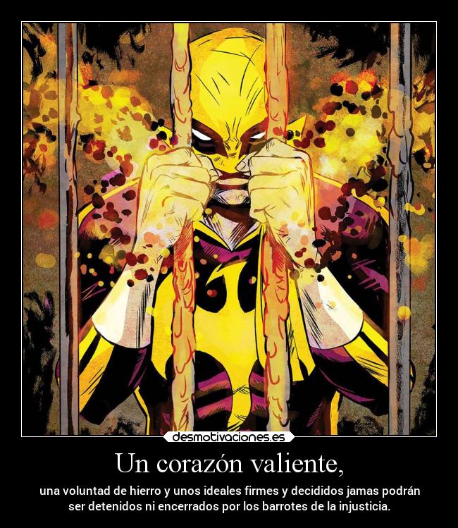 carteles corazon obstaculos puno hierro iron fist desmotivaciones