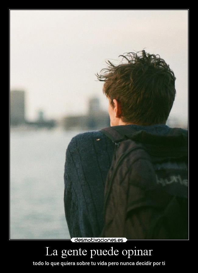 La gente puede opinar -