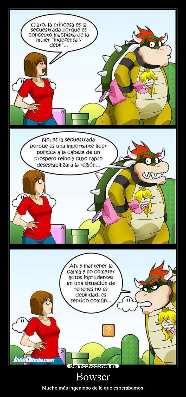 Bowser - Mucho más ingenioso de lo que esperabamos.
