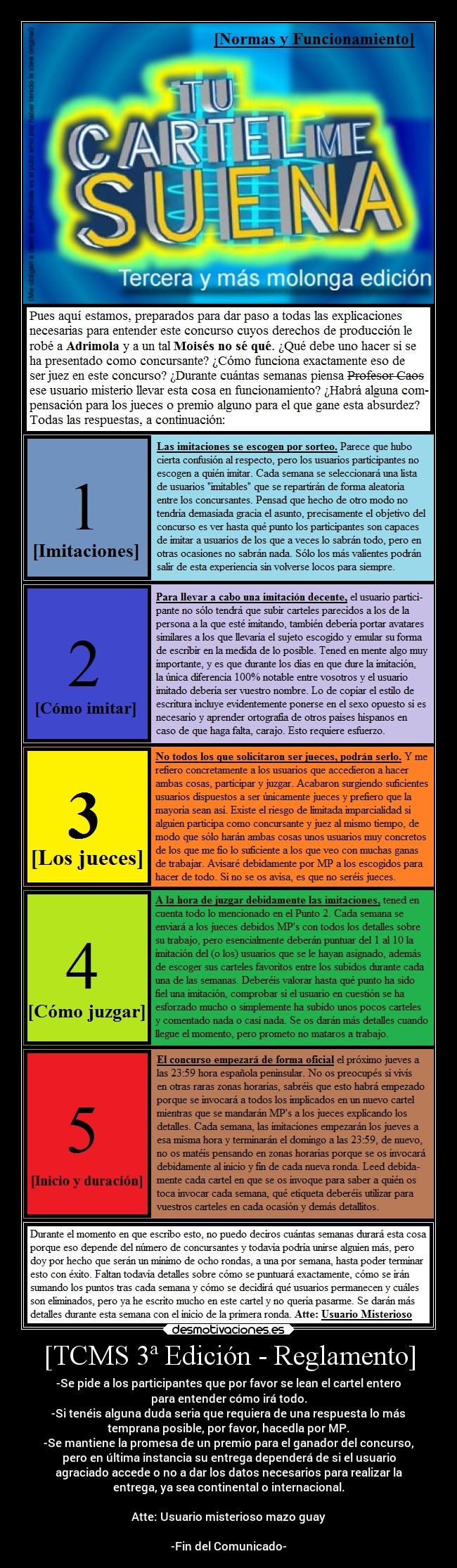 [TCMS 3ª Edición - Reglamento] - 