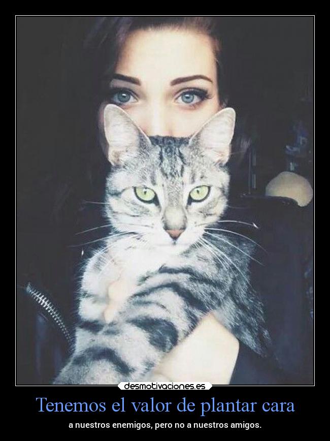 Tenemos el valor de plantar cara -