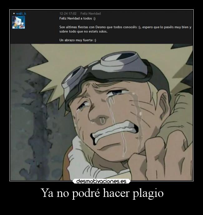 Ya no podré hacer plagio - 