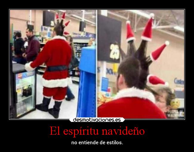 El espíritu navideño - no entiende de estilos.