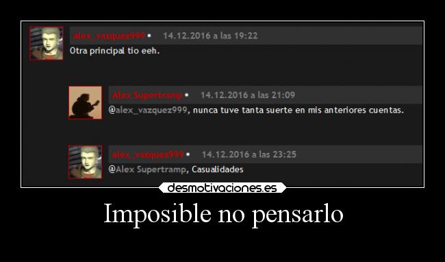 Imposible no pensarlo - 