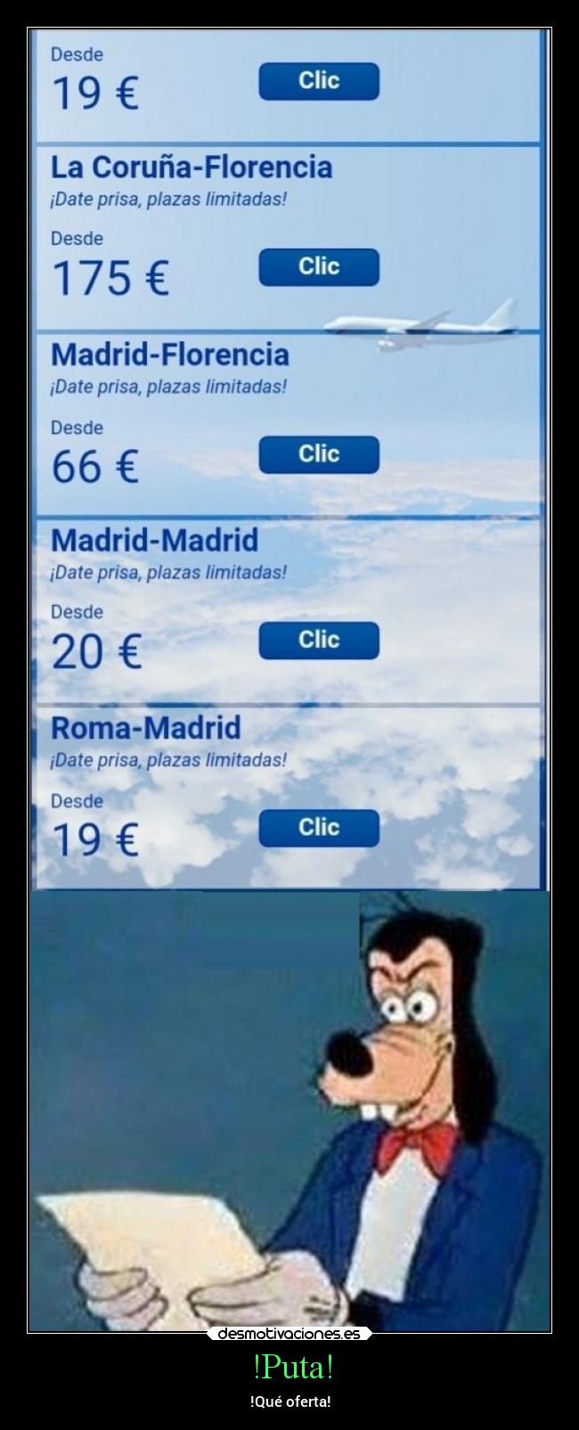 !Puta! - !Qué oferta!