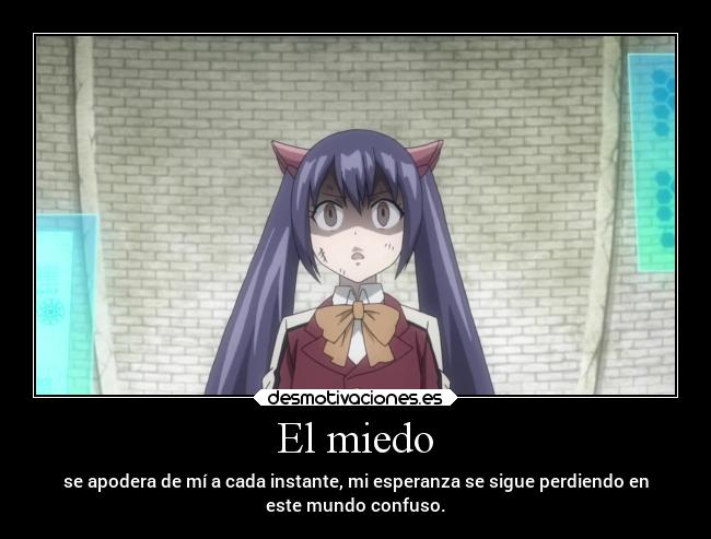 carteles miedo anime fairytail doniisback doni desmotivaciones