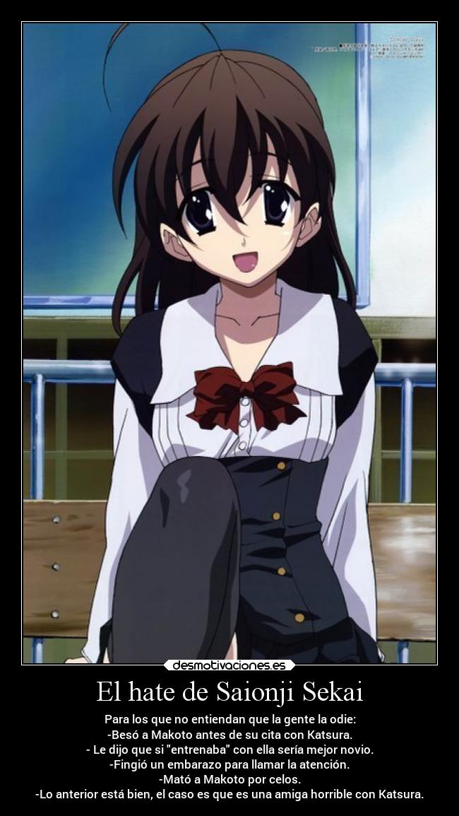 El hate de Saionji Sekai -