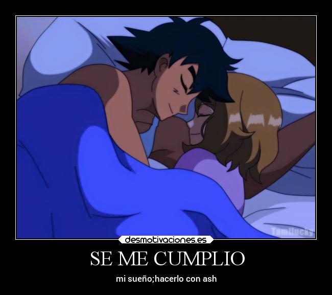 carteles pokemon serena ash desmotivaciones