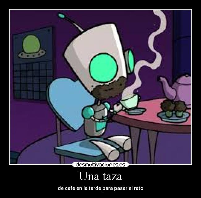 Una taza - de cafe en la tarde para pasar el rato