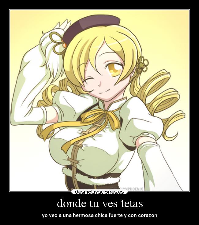 donde tu ves tetas - yo veo a una hermosa chica fuerte y con corazon