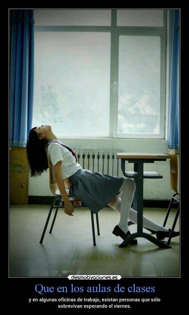 Que en los aulas de clases -