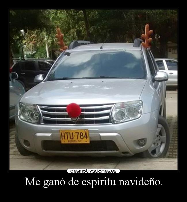 Me ganó de espíritu navideño. -