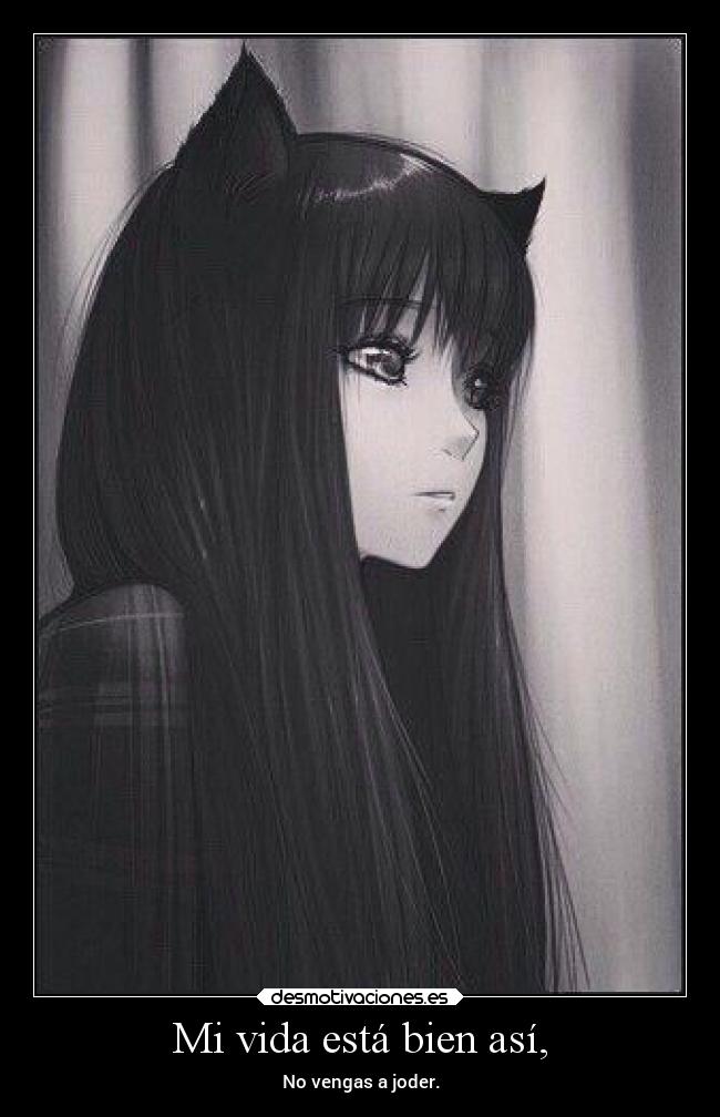 Mi vida está bien así, -
