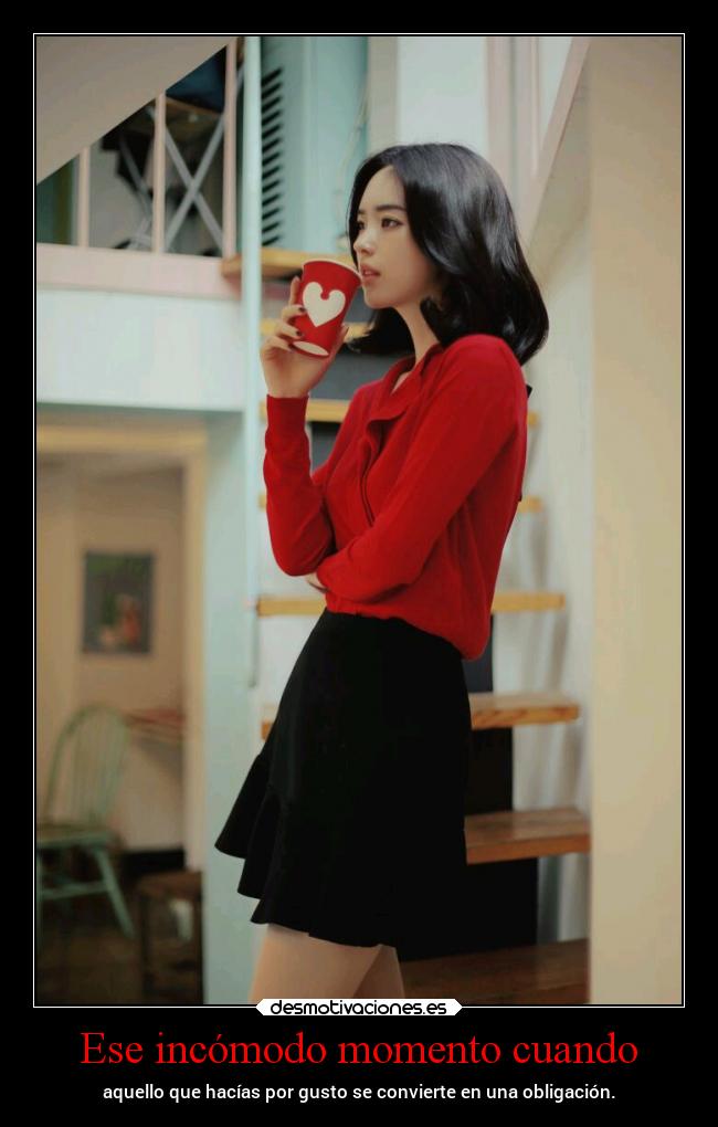 Ese incómodo momento cuando -