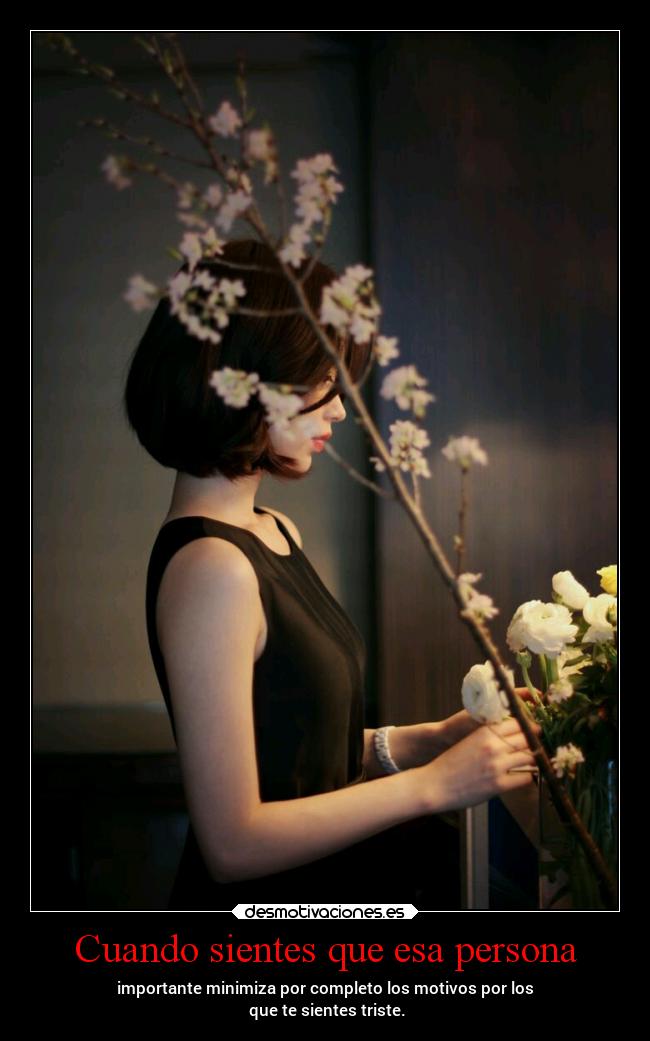 Cuando sientes que esa persona -