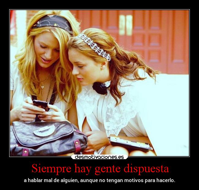 Siempre hay gente dispuesta -