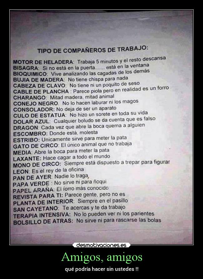 Amigos, amigos - 