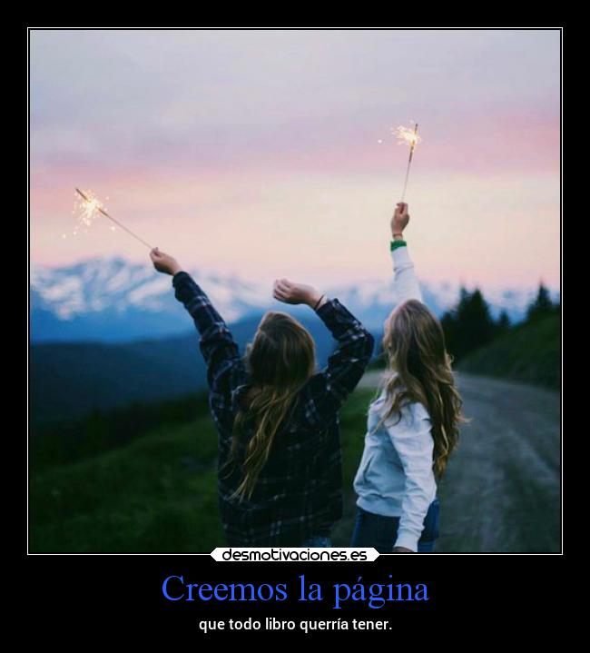 Creemos la página - que todo libro querría tener.